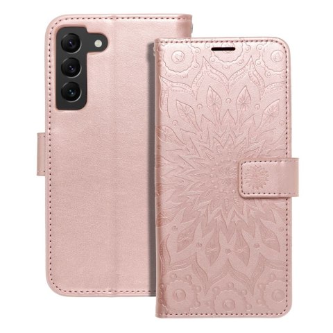 Kabura MEZZO Book do SAMSUNG S22 mandala złoty róż Kabura MEZZO Book do SAMSUNG S22 mandala złoty róż