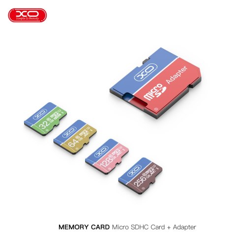 XO karta pamięci 128GB microSDHC kl. 10 + adapter XO karta pamięci 128GB microSDHC kl. 10 + adapter