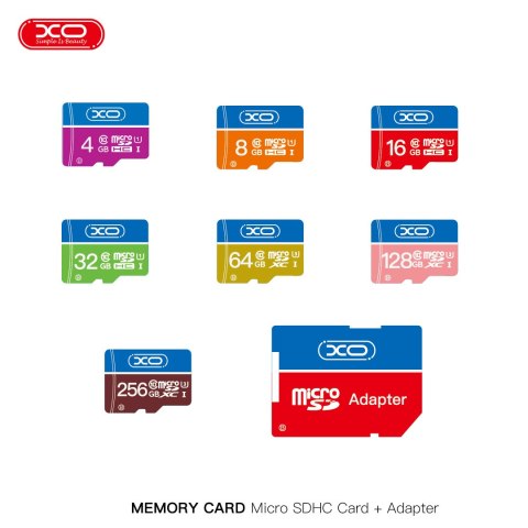 XO karta pamięci 128GB microSDHC kl. 10 + adapter XO karta pamięci 128GB microSDHC kl. 10 + adapter
