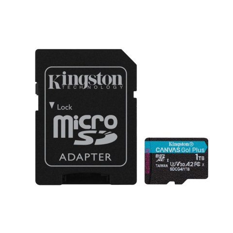 Kingston karta pamięci 1TB microSDXC Canvas Go Plus Gen4 200MB/s A2 U3 V30 + adapter Kingston karta pamięci 1TB microSDXC Canvas Go Plus Gen4 200MB/s A2 U3 V30 + adapter