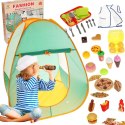 Namiot campingowy dla dzieci picnic z wyposażeniem 62 elementy Namiot campingowy dla dzieci picnic z wyposażeniem 62 elementy