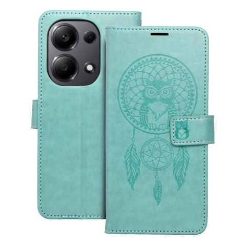 Kabura MEZZO Book do XIAOMI Redmi Note 13 Pro 4G / POCO M6 Pro 4G łapacz snów zielony Kabura MEZZO Book do XIAOMI Redmi Note 13 Pro 4G / POCO M6 Pro 4G łapacz snów zielony