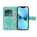 Kabura MEZZO Book do SAMSUNG A14 4G / A14 5G drzewo zielony Kabura MEZZO Book do SAMSUNG A14 4G / A14 5G drzewo zielony