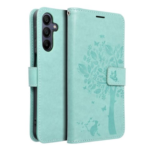 Kabura MEZZO Book do SAMSUNG A15 4G / A15 5G drzewo zielony Kabura MEZZO Book do SAMSUNG A15 4G / A15 5G drzewo zielony