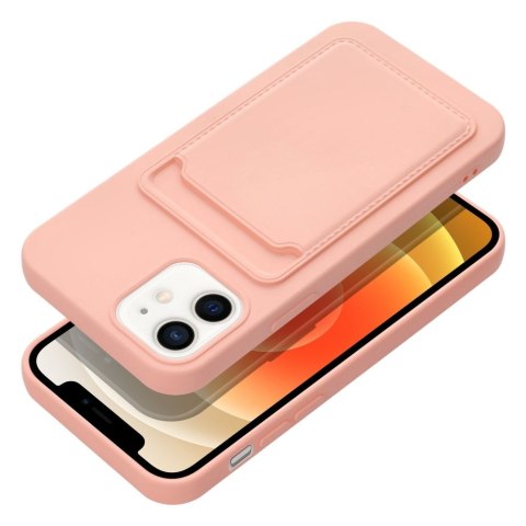 Futerał CARD CASE do IPHONE 12 różowy Futerał CARD CASE do IPHONE 12 różowy