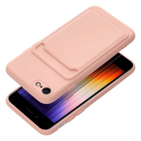 Futerał CARD CASE do IPHONE 7 / 8 / SE 2020 / SE 2022 różowy Futerał CARD CASE do IPHONE 7 / 8 / SE 2020 / SE 2022 różowy