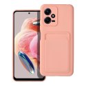 Futerał CARD CASE do XIAOMI Redmi NOTE 12 5G różowy Futerał CARD CASE do XIAOMI Redmi NOTE 12 5G różowy