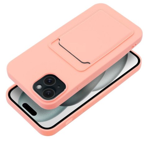 Futerał CARD CASE do IPHONE 15 Plus różowy Futerał CARD CASE do IPHONE 15 Plus różowy