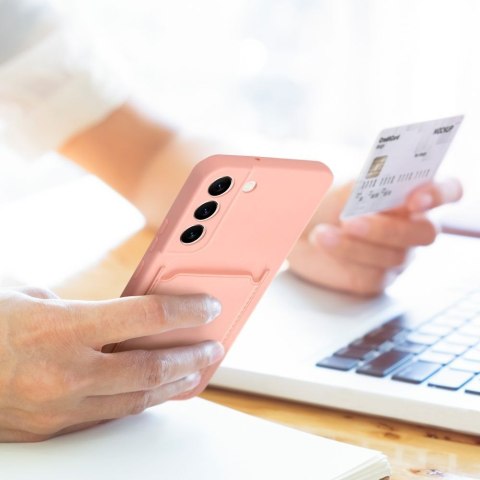 Futerał CARD CASE do SAMSUNG A14 5G / A14 4G różowy Futerał CARD CASE do SAMSUNG A14 5G / A14 4G różowy