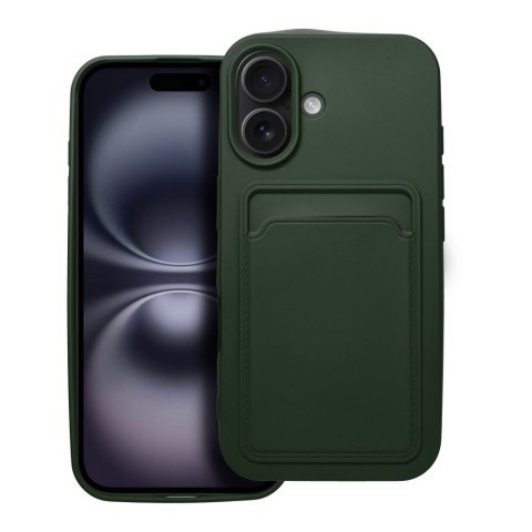 Futerał CARD CASE do IPHONE 16 zielony Futerał CARD CASE do IPHONE 16 zielony