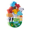 Gra zręcznościowa montessori układanka balansująca klocki zwierzątka drewniane Gra zręcznościowa montessori układanka balansująca klocki zwierzątka drewniane