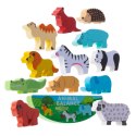 Gra zręcznościowa montessori układanka balansująca klocki zwierzątka drewniane Gra zręcznościowa montessori układanka balansująca klocki zwierzątka drewniane