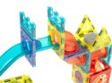 Klocki magnetyczne marble tor kulkowy świecący 75 elementów Klocki magnetyczne marble tor kulkowy świecący 75 elementów