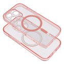 Futerał CLEAR MAG COVER z ochroną aparatu kompatybilny z MagSafe do IPHONE 14 Pro Max pink glitter Futerał CLEAR MAG COVER z ochroną aparatu kompatybilny z MagSafe do IPHONE 14 Pro Max pink glitter