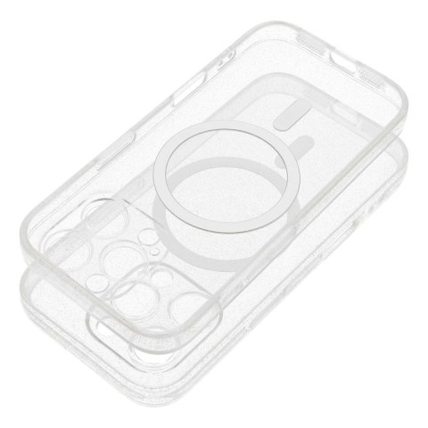 Futerał CLEAR MAG COVER z ochroną aparatu kompatybilny z MagSafe do IPHONE 14 Pro Max transparent glitter Futerał CLEAR MAG COVER z ochroną aparatu kompatybilny z MagSafe do IPHONE 14 Pro Max transparent glitter
