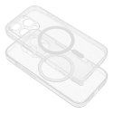 Futerał CLEAR MAG COVER z ochroną aparatu kompatybilny z MagSafe do IPHONE 14 Pro Max transparent glitter