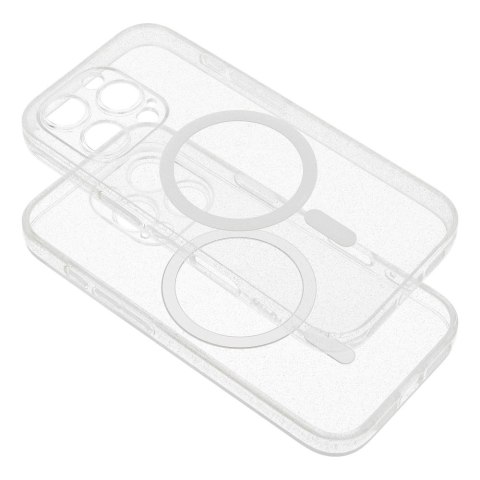 Futerał CLEAR MAG COVER z ochroną aparatu kompatybilny z MagSafe do IPHONE 14 Pro Max transparent glitter Futerał CLEAR MAG COVER z ochroną aparatu kompatybilny z MagSafe do IPHONE 14 Pro Max transparent glitter