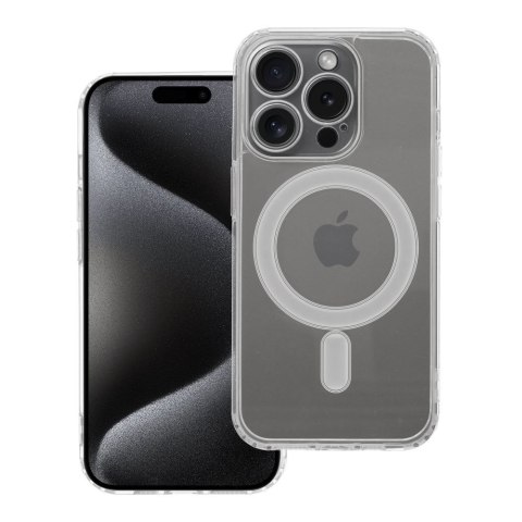 Futerał CLEAR MAG COVER z ochroną aparatu kompatybilny z MagSafe do IPHONE 15 Pro transparentny Futerał CLEAR MAG COVER z ochroną aparatu kompatybilny z MagSafe do IPHONE 15 Pro transparentny
