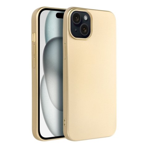 Futerał METALLIC do IPHONE 15 Plus złoty Futerał METALLIC do IPHONE 15 Plus złoty