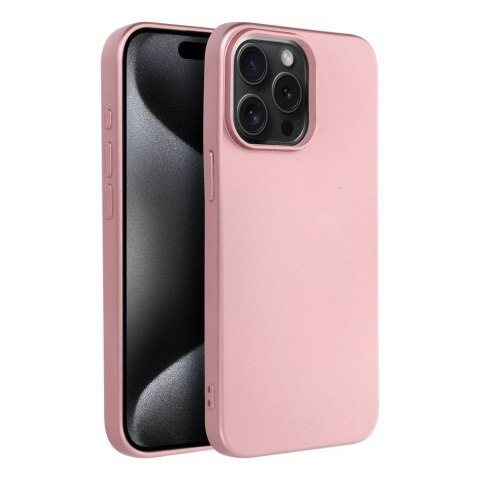 Futerał METALLIC do IPHONE 15 Pro Max różowy Futerał METALLIC do IPHONE 15 Pro Max różowy