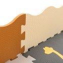 Mata edukacyjna piankowa puzzle kojec brązowa 143 x 143 cm 36 elementów Mata edukacyjna piankowa puzzle kojec brązowa 143 x 143 cm 36 elementów