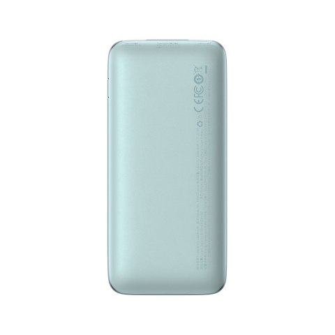 BASEUS powerbank 10000 mAh + kabel USB A do Typ C PD QC3.0 3A 20W PPBD040103 niebieski BASEUS powerbank 10000 mAh + kabel USB A do Typ C PD QC3.0 3A 20W PPBD040103 niebieski