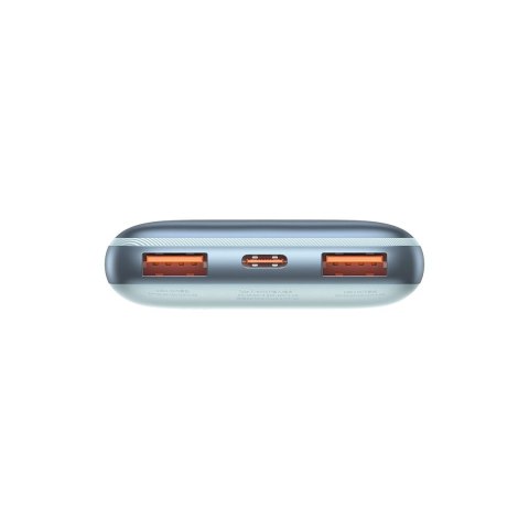 BASEUS powerbank 10000 mAh + kabel USB A do Typ C PD QC3.0 3A 20W PPBD040103 niebieski BASEUS powerbank 10000 mAh + kabel USB A do Typ C PD QC3.0 3A 20W PPBD040103 niebieski