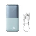 BASEUS powerbank 10000 mAh + kabel USB A do Typ C PD QC3.0 3A 22,5W PPBD040003 niebieski