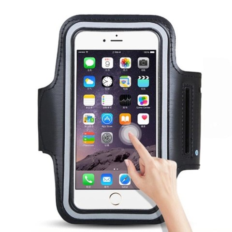 Armband do biegania opaska na ramię na telefon smartfon 6 cali czarny Armband do biegania opaska na ramię na telefon smartfon 6 cali czarny