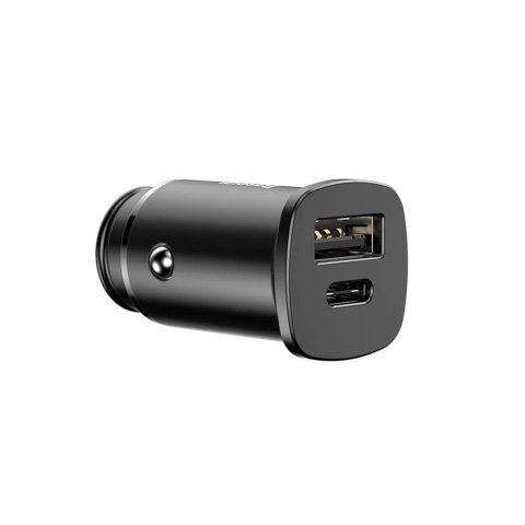 Baseus Square PPS inteligentna ładowarka samochodowa z portami USB Quick Charge 4.0 QC 4.0 i USB-C PD 3.0 SCP czarny (CCALL-AS01 Baseus Square PPS inteligentna ładowarka samochodowa z portami USB Quick Charge 4.0 QC 4.0 i USB-C PD 3.0 SCP czarny (CCALL-AS01