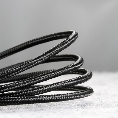 Kabel Baseus Cafule Cable CAMKLF-BG1 USB-A / micro USB 2.4A 1 m - czarno-szary Kabel Baseus Cafule Cable CAMKLF-BG1 USB-A / micro USB 2.4A 1 m - czarno-szary