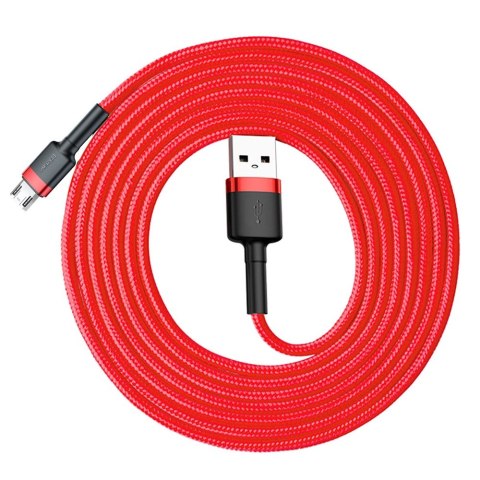 Kabel Baseus Cafule Cable CAMKLF-C09 USB-A / micro USB 1.5A 2 m - czerwony Kabel Baseus Cafule Cable CAMKLF-C09 USB-A / micro USB 1.5A 2 m - czerwony