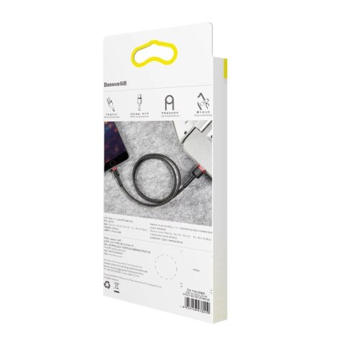 Kabel Baseus Cafule USB-A / Lightning 1.5A QC 3.0 2 m - czarno-czerwony Kabel Baseus Cafule USB-A / Lightning 1.5A QC 3.0 2 m - czarno-czerwony