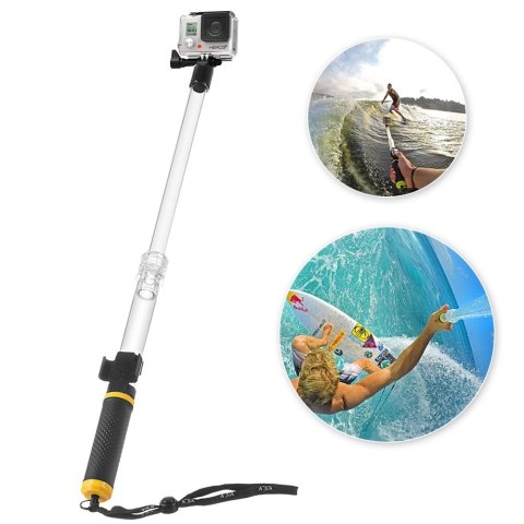 Wypornościowy wysięgnik selfie do kamer sportowych GoPro SJCAM Wypornościowy wysięgnik selfie do kamer sportowych GoPro SJCAM