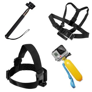 Zestaw 9 w 1 akcesoria do kamer sportowych GoPro SJCAM