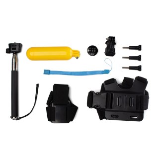 Zestaw 9 w 1 akcesoria do kamer sportowych GoPro SJCAM