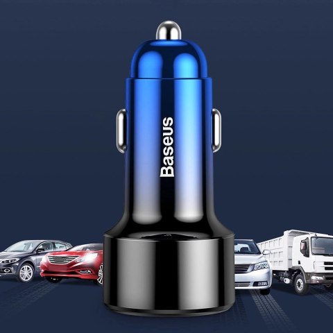Baseus Magic Series Dual QC - ładowarka samochodowa Quick Charge 3.0 2x USB 45W 6A czarny (CCMLC20A-01) Baseus Magic Series Dual QC - ładowarka samochodowa Quick Charge 3.0 2x USB 45W 6A czarny (CCMLC20A-01)