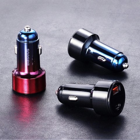Baseus Magic Series Dual QC - ładowarka samochodowa Quick Charge 3.0 2x USB 45W 6A czarny (CCMLC20A-01) Baseus Magic Series Dual QC - ładowarka samochodowa Quick Charge 3.0 2x USB 45W 6A czarny (CCMLC20A-01)