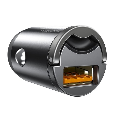 Baseus Tiny Star mini inteligentna ładowarka samochodowa USB 30W Quick Charge 3.0 szary (VCHX-A0G) Baseus Tiny Star mini inteligentna ładowarka samochodowa USB 30W Quick Charge 3.0 szary (VCHX-A0G)