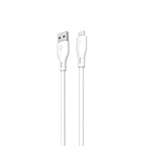 Dudao przewód kabel USB / micro USB 3A 1m biały (L2M 1m white) Dudao przewód kabel USB / micro USB 3A 1m biały (L2M 1m white)