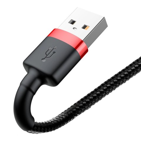 Kabel Baseus Cafule USB-A / Lightning 2A QC 3.0 3 m - czarno-czerwony Kabel Baseus Cafule USB-A / Lightning 2A QC 3.0 3 m - czarno-czerwony