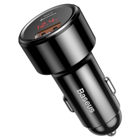 Ładowarka Baseus Magic Series PPS CCMLC20C-01 samochodowa 45W USB-C PD / USB-A QC - czarna Ładowarka Baseus Magic Series PPS CCMLC20C-01 samochodowa 45W USB-C PD / USB-A QC - czarna