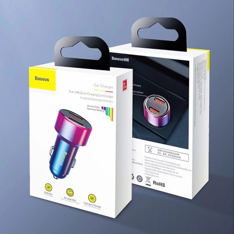 Ładowarka Baseus Magic Series PPS CCMLC20C-01 samochodowa 45W USB-C PD / USB-A QC - czarna Ładowarka Baseus Magic Series PPS CCMLC20C-01 samochodowa 45W USB-C PD / USB-A QC - czarna