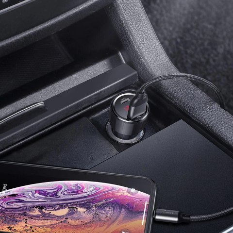 Ładowarka Baseus Magic Series PPS CCMLC20C-01 samochodowa 45W USB-C PD / USB-A QC - czarna Ładowarka Baseus Magic Series PPS CCMLC20C-01 samochodowa 45W USB-C PD / USB-A QC - czarna