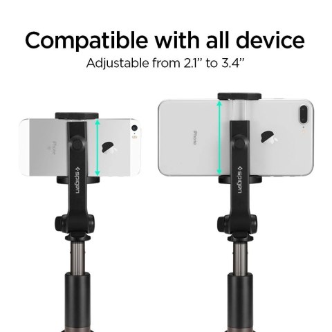 Selfie stick Spigen S540W Bluetooth z tripodem - czarny Selfie stick Spigen S540W Bluetooth z tripodem - czarny