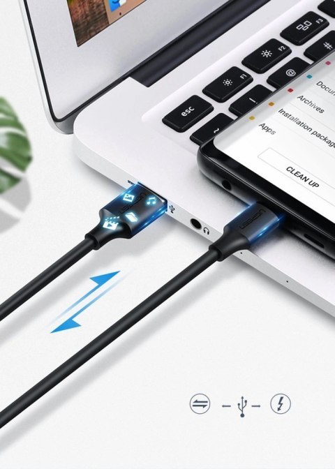 Kabel Ugreen US287 60118 USB-A / USB-C 3A 2m - czarny