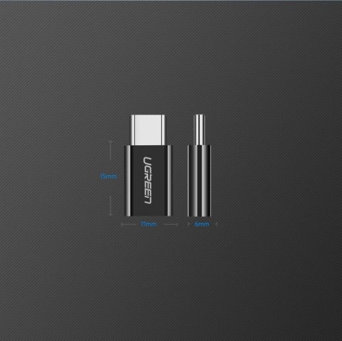 Ugreen adapter przejściówka z micro USB na USB Typ C czarny (30391)