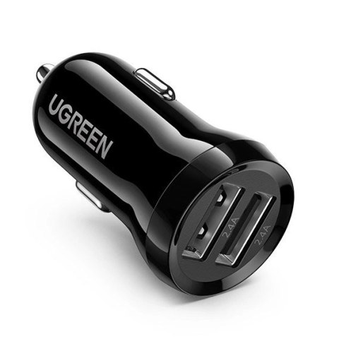 Ugreen ładowarka samochodowa 2x USB 24W 4,8 A (2x 2,4 A) czarny (50875) Ugreen ładowarka samochodowa 2x USB 24W 4,8 A (2x 2,4 A) czarny (50875)