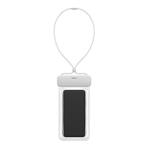 Baseus uniwersalny wodoodporny pokrowiec etui na telefon (max 7,2'') na basen nad wodę IPX8 biały (ACFSD-D02)
