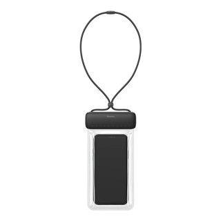 Baseus uniwersalny wodoodporny pokrowiec etui na telefon (max 7,2'') na basen nad wodę IPX8 czarny (ACFSD-DG1)